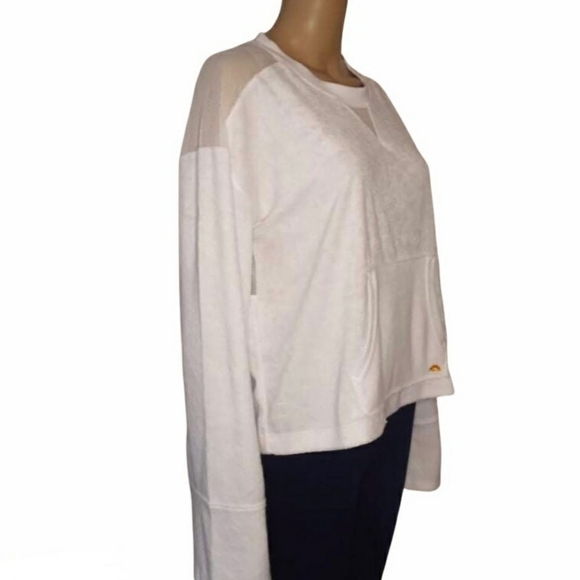 *NWT! C&C California FRENCH TERRY MESH PULL OVER SHIRT COVER UP TOP SIZE LARGE - Picture 5 of 9